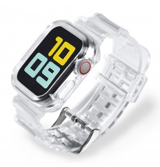 Correa de reloj Glacier transparente para Apple Watch Ultra 49 mm Correa de reloj transparente para Iwatch Series 8 7 6 5 4 3 Se 45 mm 41 mm 40 mm 44 mm 42 mm 40 mm, sin reloj