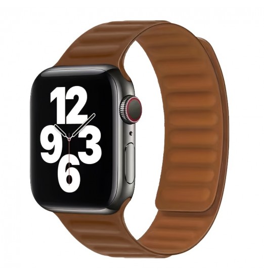 Correa de enlace de silicona sin reloj Bucle magnético para Apple Watch Band 45 mm 44 mm 40 mm 38 mm Iwatch Series 8 7 6 Se 5 4 3 2 Pulsera deportiva 42 mm 41 mm, sin reloj