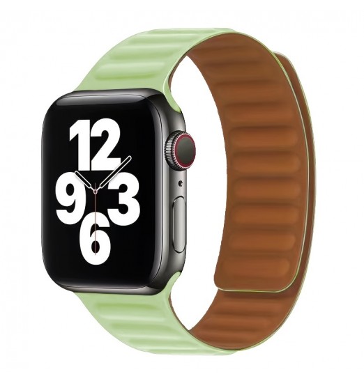 Correa de enlace de silicona sin reloj Bucle magnético para Apple Watch Band 45 mm 44 mm 40 mm 38 mm Iwatch Series 8 7 6 Se 5 4 3 2 Pulsera deportiva 42 mm 41 mm, sin reloj