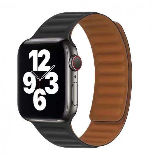 Correa de enlace de silicona sin reloj Bucle magnético para Apple Watch Band 45 mm 44 mm 40 mm 38 mm Iwatch Series 8 7 6 Se 5 4 3 2 Pulsera deportiva 42 mm 41 mm, sin reloj