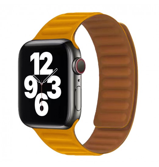 Correa de enlace de silicona sin reloj Bucle magnético para Apple Watch Band 45 mm 44 mm 40 mm 38 mm Iwatch Series 8 7 6 Se 5 4 3 2 Pulsera deportiva 42 mm 41 mm, sin reloj