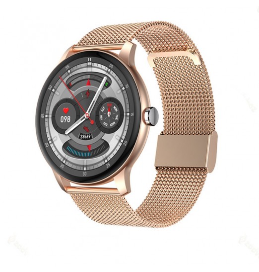 Smart Watch Bt Call Fitness Tracker Monitor de ritmo cardíaco Dial impermeable Reloj inteligente