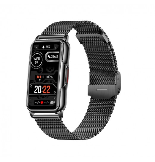 Reloj inteligente para hombres y mujeres con llamada Bt, reloj deportivo cuadrado de acero inoxidable con pantalla táctil HD de 1.69 '' con monitor de sueño de presión arterial de frecuencia cardíaca, rastreador de ejercicios a prueba de agua de 5 atm par