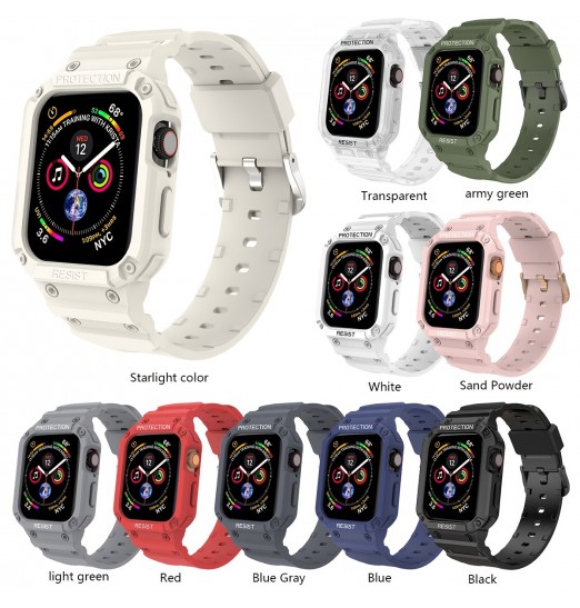 Correa de reloj deportiva anticaída pulsera de repuesto para iwatch 7 6 5 4 3 2 1 Se, correa de reloj 38mm40mm41mm42mm44mm45mm