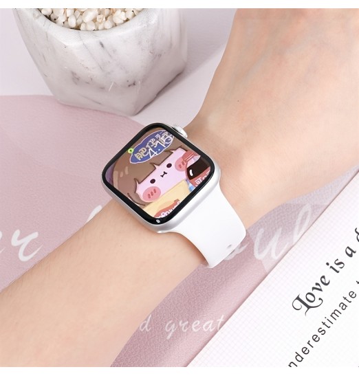 Smart Watch Classic Sport Band para Apple Watch, banda de silicona para, iwatch 45678/se, sin reloj