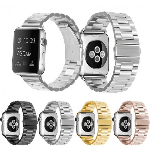 Simpeak Slim Band para Apple Watch Series 8 41 mm, mujeres, hombres, acero inoxidable sólido, correa de repuesto para negocios para Iwatch Series 8 7 (41 mm) 6 Se 5 4 (40 mm) Serie 3 (38 mm), plata