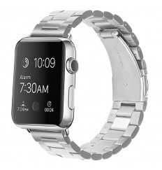 Simpeak Slim Band para Apple Watch Series 8 41 mm, mujeres, hombres, acero inoxidable sólido, correa de repuesto para negocios para Iwatch Series 8 7 (41 mm) 6 Se 5 4 (40 mm) Serie 3 (38 mm), plata