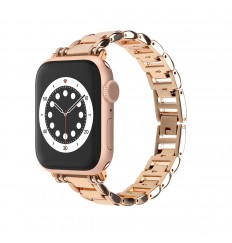 Correa de reloj impermeable de acero inoxidable para Apple Watch Band 38mm40mm41mm 42mm44mm45mm49mm Hombres y mujeres