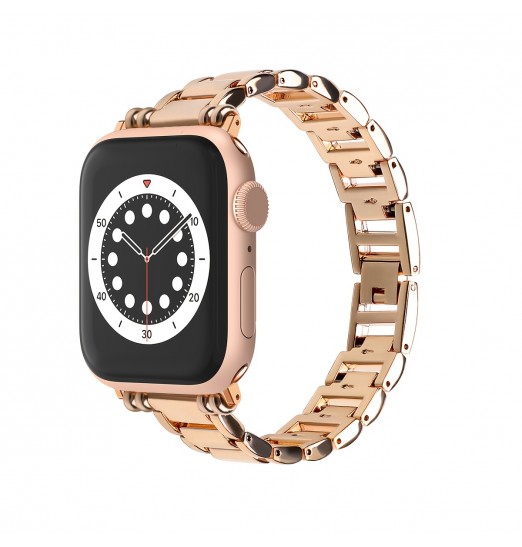 Correa de reloj impermeable de acero inoxidable para Apple Watch Band 38mm40mm41mm 42mm44mm45mm49mm Hombres y mujeres