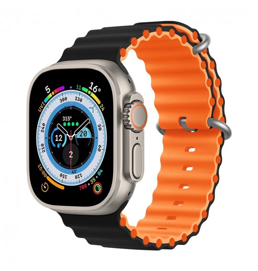 Ocean Bands para Apple Watch, Ultra 49 mm 45 mm 44 mm 42 mm 40 mm 38 mm, bandas ajustables de silicona Sport Loop para hombres y mujeres para Iwatch Band Collection 8 7 6 5 4 3 2 1 Se