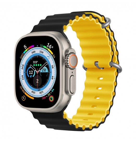 Ocean Bands para Apple Watch, Ultra 49 mm 45 mm 44 mm 42 mm 40 mm 38 mm, bandas ajustables de silicona Sport Loop para hombres y mujeres para Iwatch Band Collection 8 7 6 5 4 3 2 1 Se