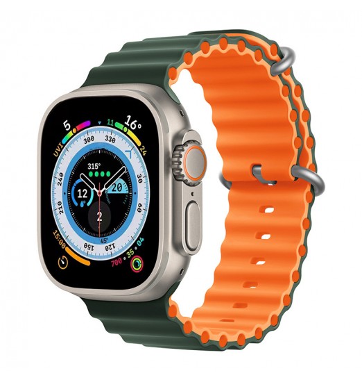 Ocean Bands para Apple Watch, Ultra 49 mm 45 mm 44 mm 42 mm 40 mm 38 mm, bandas ajustables de silicona Sport Loop para hombres y mujeres para Iwatch Band Collection 8 7 6 5 4 3 2 1 Se