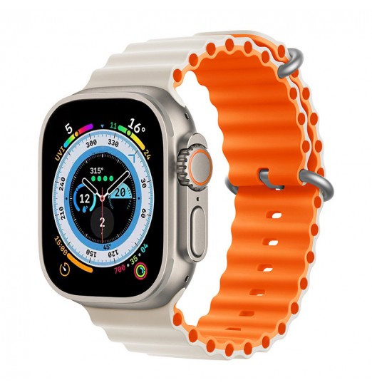 Ocean Bands para Apple Watch, Ultra 49 mm 45 mm 44 mm 42 mm 40 mm 38 mm, bandas ajustables de silicona Sport Loop para hombres y mujeres para Iwatch Band Collection 8 7 6 5 4 3 2 1 Se