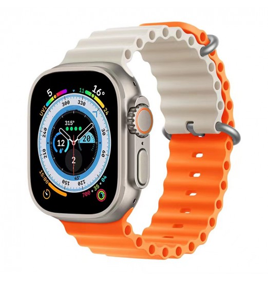 Ocean Bands para Apple Watch, Ultra 49 mm 45 mm 44 mm 42 mm 40 mm 38 mm, bandas ajustables de silicona Sport Loop para hombres y mujeres para Iwatch Band Collection 8 7 6 5 4 3 2 1 Se