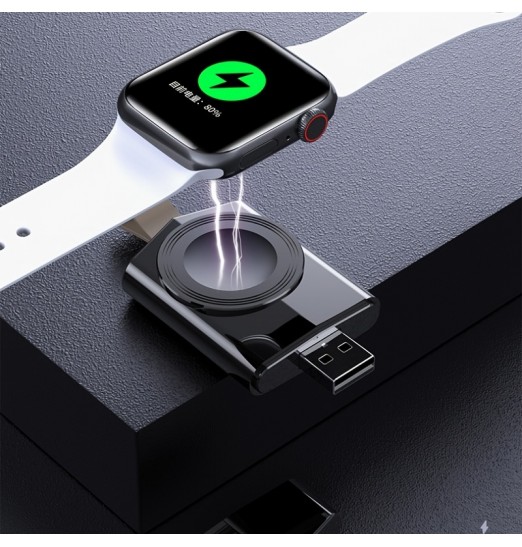 Cargador inalámbrico Usb portátil para Apple Watch Iwatch 1/2/3/4 5/6/7 Se Carga inalámbrica de succión magnética