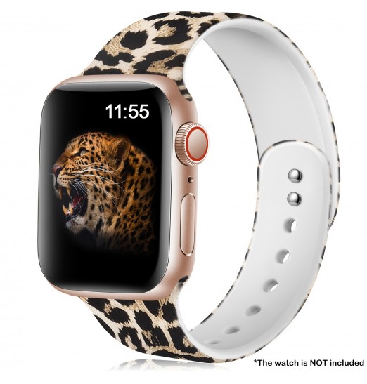 Correa con estampado de leopardo a la moda para Apple Watch 38mm/40mm/41mm/42mm/44mm/45mm/49mm Iwatch Ultra/se/series 8/7/6/5/4/3/2/1