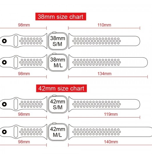 Correa de reloj de silicona para Apple Watch Band Ultra 49 mm 45 mm 41 mm 44 mm 40 mm 42 mm 38 mm Pulsera de reloj transpirable para Iwatch Series 8 7 Se 2022 6 5 4 3 2 1, sin reloj