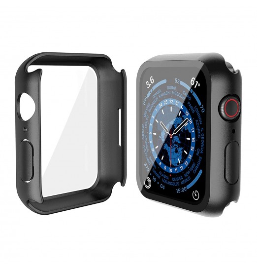 Funda protectora de pantalla de vidrio templado para Apple Watch Series 7