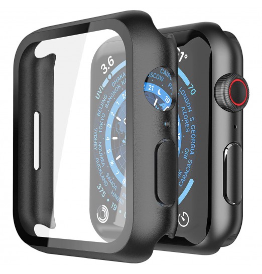 Funda protectora de pantalla de vidrio templado para Apple Watch Series 7