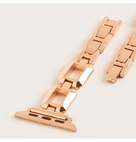 Correa de reloj inteligente Square Hollow Fashion para Apple Watch1-6 Generation