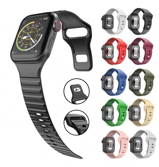 Correa de silicona para Apple Watch Iwatch Serie 3 4 5 6 Se 7