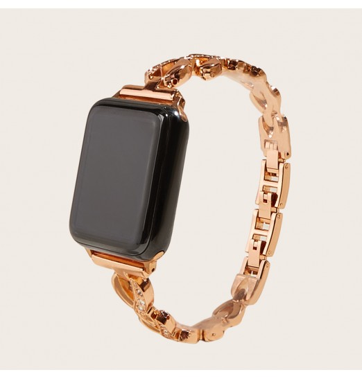 Herringbone Belt Stone Inlaid Fashion Smart Watch Correa para Apple Watch1-6 Series