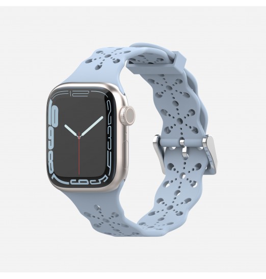 Correa De Silicona Con Hebilla De Acero Inoxidable Para Apple Watch 38/40/41/42/44/45mm