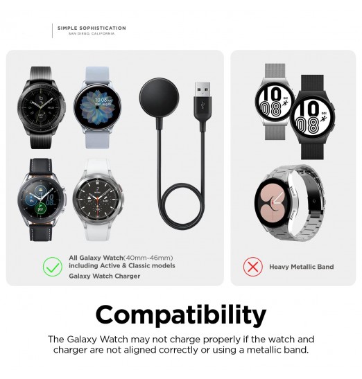 Soporte de cargador de reloj inteligente para Samsung Galaxywatch 3/4 40/42/44/46mm Universal