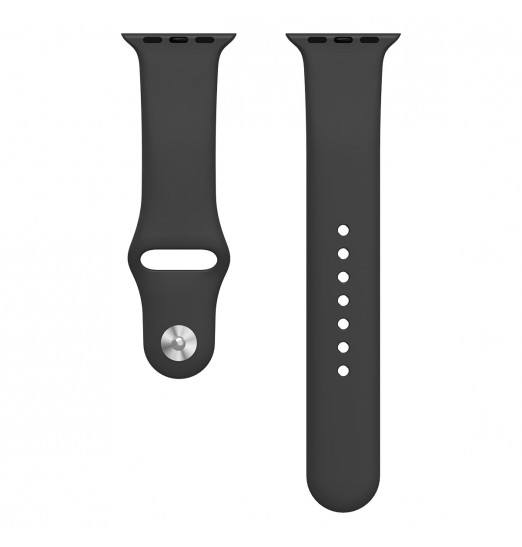 Banda de reloj deportivo de silicona suave duradera blanca para Apple Watch Series 38/40/41 mm, 42/44/45/49 mm