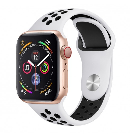 Correa de silicona para Apple Watch Series 38/40/41/42/44/45/49 mm, Smart Watch Soft Band