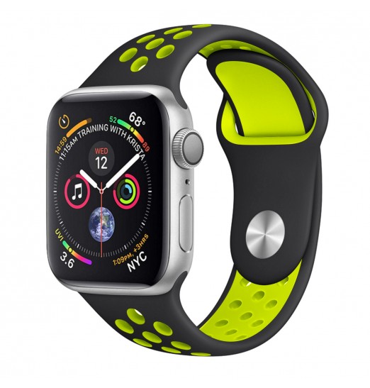 Correa de silicona para Apple Watch Series 38/40/41/42/44/45/49 mm, Smart Watch Soft Band