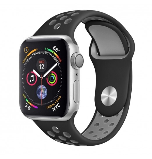 Correa de silicona para Apple Watch Series 38/40/41/42/44/45/49 mm, Smart Watch Soft Band