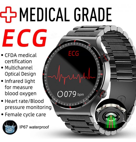 Ecg oxígeno presión arterial relojes inteligentes