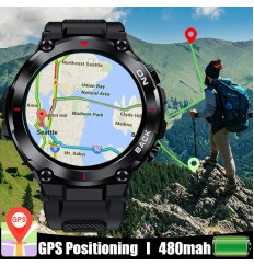 Lige Gps Men 480mah Pulsera Deportes Fitness Ip68 Reloj inteligente a prueba de agua Llamada