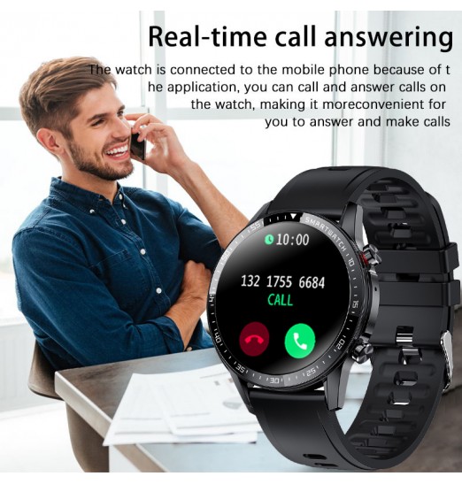 Multifuncional deportes bluetooth llamada información empuje podómetro reloj inteligente