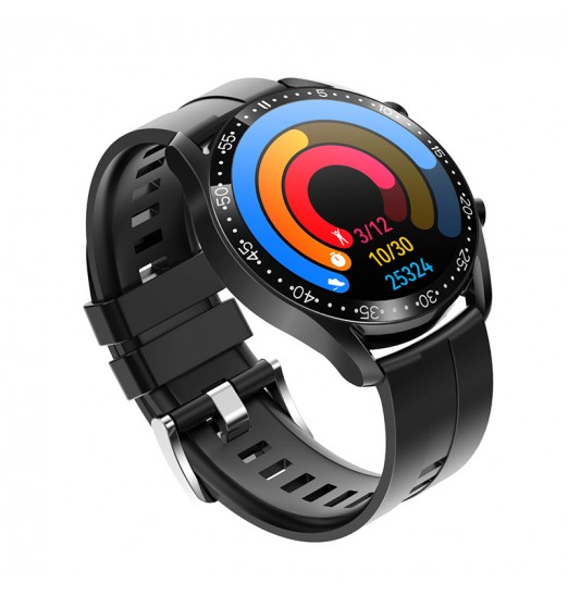 Multifuncional deportes bluetooth llamada información empuje podómetro reloj inteligente