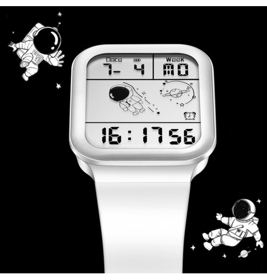 Astronauta Square Watch Niños Niñas Smart Kids Reloj Electrónico